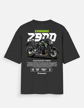 Kawasaki Z900 Graphic Oversized T Shirt Premium Naked Superbike Streetwear Cotton Rider Tee White
