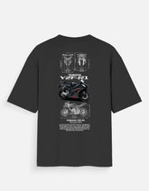 Yamaha YZF R1 Black Oversized T Shirt Superbike Graphic Streetwear Racing Motorcycle Tee