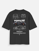 Porsche 911 GT3 RS Oversized T Shirt Premium Sports Car Streetwear Graphic Tee