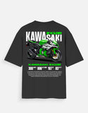 Kawasaki Ninja ZX10R Graphic Oversized T Shirt Premium Superbike Racing Streetwear Cotton Rider Tee