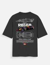 Red Bull RB16B Formula Racing Oversized T Shirt Motorsport Streetwear Graphic Tee