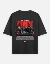 Ducati Hypermotard 950 RVE Graphic Oversized T Shirt Premium Supermoto Streetwear Cotton Rider Tee