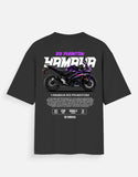 Yamaha R3 Phantom Oversized T Shirt Anime Racing Sports Bike Graphic Streetwear Tee