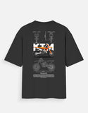 KTM 250 EXC Graphic Oversized T Shirt Premium Dirt Bike Motocross Streetwear Cotton Rider Tee
