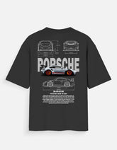 Porsche 911 GT3 RS Oversized T Shirt Supercar Racing Streetwear Graphic Tee