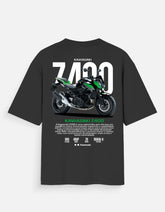 Kawasaki Z400 Graphic Oversized T Shirt Premium Naked Bike Streetwear Cotton Rider Tee
