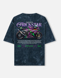 Kawasaki ZX10R Trick Star Acid Wash Oversized T Shirt Superbike Racing Graphic Streetwear Tee