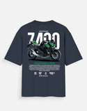 Kawasaki Z400 Graphic Oversized T Shirt Premium Naked Bike Streetwear Cotton Rider Tee