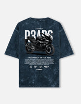 Yamaha YZF R3 ABS Acid Wash Oversized T Shirt Sportbike Racing Motorcycle Graphic Streetwear Tee