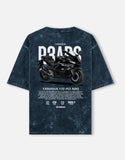 Yamaha YZF R3 ABS Acid Wash Oversized T Shirt Sportbike Racing Motorcycle Graphic Streetwear Tee
