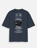 Yamaha YZF R1 Black Oversized T Shirt Superbike Graphic Streetwear Racing Motorcycle Tee