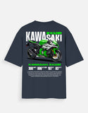 Kawasaki Ninja ZX10R Graphic Oversized T Shirt Premium Superbike Racing Streetwear Cotton Rider Tee