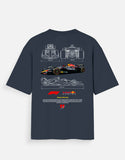 Formula 1 Red Bull Racing Oversized T Shirt F1 Car Graphic Motorsport Streetwear Tee