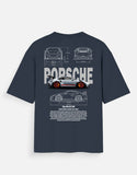 Porsche 911 GT3 RS Oversized T Shirt Supercar Racing Streetwear Graphic Tee