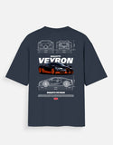 Bugatti Veyron Oversized T Shirt Hypercar Streetwear Supercar Graphic Tee