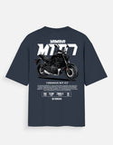 Yamaha MT 07 Oversized T Shirt Premium Naked Bike Graphic Streetwear Rider Cotton Tee