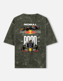 Red Bull RB20 Formula 1 Racing Acid Wash Oversized T Shirt F1 Motorsport Graphic Streetwear Tee