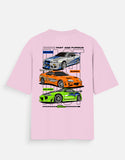 Fast And Furious Skyline Supra Eclipse Oversized T Shirt JDM Racing Streetwear Graphic Tee