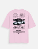 Bugatti Chiron Oversized T Shirt Hypercar Blueprint Graphic Luxury Supercar Streetwear Tee