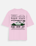 Porsche 911 GT3 RS Oversized T Shirt Sports Car Graphic Streetwear Racing Tee