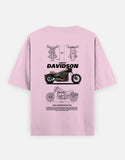 Harley Davidson Softail FXDR Blueprint Graphic Oversized T Shirt Premium Cruiser Biker Streetwear Cotton Tee