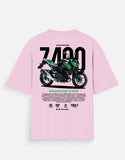 Kawasaki Z400 Graphic Oversized T Shirt Premium Naked Bike Streetwear Cotton Rider Tee