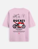 Ducati Panigale Mission Winnow Graphic Oversized T Shirt Premium Superbike Streetwear Cotton Rider Tee