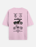 Harley Davidson FXDR Blueprint Graphic Oversized T Shirt Premium Cruiser Biker Streetwear Cotton Tee