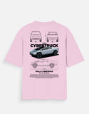 Tesla Cybertruck Oversized T Shirt Futuristic Electric Truck Graphic Streetwear Tee