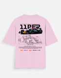 Red Bull RB20 Formula Racing Oversized T Shirt F1 Motorsport Graphic Streetwear Tee