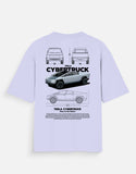 Tesla Cybertruck Oversized T Shirt Futuristic Electric Truck Graphic Streetwear Tee