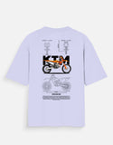 KTM 250 EXC Graphic Oversized T Shirt Premium Dirt Bike Motocross Streetwear Cotton Rider Tee