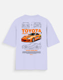 Toyota Supra MK4 Oversized T Shirt JDM Streetwear Racing Car Graphic Tee