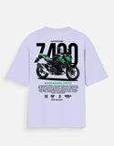 Kawasaki Z400 Graphic Oversized T Shirt Premium Naked Bike Streetwear Cotton Rider Tee