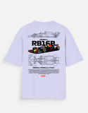 Red Bull RB16B Formula Racing Oversized T Shirt Motorsport Streetwear Graphic Tee