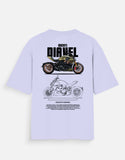 Ducati Diavel Blueprint Graphic Oversized T Shirt Premium Cruiser Bike Streetwear Cotton Rider Tee