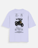 Yamaha XSR 155 Oversized T Shirt Retro Sports Bike Graphic Streetwear Motorcycle Tee