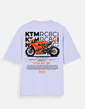 KTM RC8C Graphic Oversized T Shirt Premium Racing Superbike Streetwear Cotton Rider Tee Black