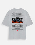 Bugatti Veyron Oversized T Shirt Hypercar Streetwear Supercar Graphic Tee