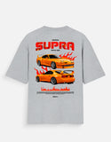 Toyota Supra Triple Gen Oversized T Shirt JDM Sports Car Streetwear Graphic Tee