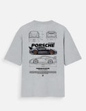 Porsche 911 GT3 RS Oversized T Shirt Premium Sports Car Streetwear Graphic Tee