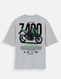 Kawasaki Z400 Graphic Oversized T Shirt Premium Naked Bike Streetwear Cotton Rider Tee