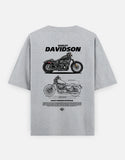 Harley Davidson Sportster Blueprint Graphic Oversized T Shirt Premium Cruiser Biker Streetwear Cotton Tee