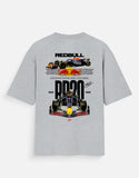 Red Bull RB20 Formula Racing Oversized T Shirt Motorsport Streetwear Graphic Tee