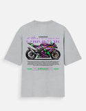Kawasaki Ninja ZX10R Trickstar Graphic Oversized T Shirt Premium Racing Streetwear Cotton Rider Tee