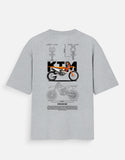 KTM 250 EXC Graphic Oversized T Shirt Premium Dirt Bike Motocross Streetwear Cotton Rider Tee
