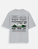 Porsche 911 GT3 RS Oversized T Shirt Sports Car Graphic Streetwear Racing Tee