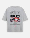 Ducati Panigale Mission Winnow Graphic Oversized T Shirt Premium Superbike Streetwear Cotton Rider Tee