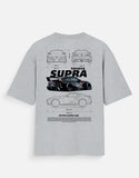 Toyota Supra A90 Oversized T Shirt JDM Streetwear Sports Car Graphic Tee