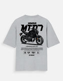 Yamaha MT 07 Oversized T Shirt Premium Naked Bike Graphic Streetwear Rider Cotton Tee
